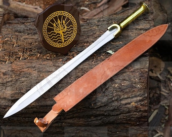 Espada Contracorrente feita à mão - Réplica para cosplay de Percy Jackson