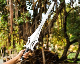 Handmade He-Man Power Sword, Stainless Steel Prop, Leather Grip