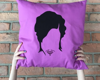 Prince inspired decorative pillow, silhouette art, silhouette design, silhouette vintage, pillow cover, pillow insert, pillow sham