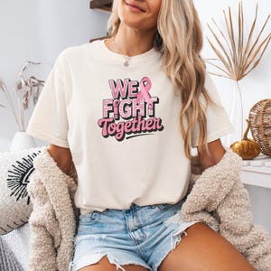 We Fight Together Cancer Shirt, The Comeback Is Always Stronger Than The Setback, Pink Ribbon, Awareness, Breast Cancer Survivor Gift