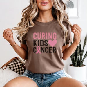 Curing Kids Cancer Shirt, Childhood Cancer Awareness Tee, Support Kids Fighting Cancer, Pediatric Oncology Gift, Cancer Survivor T Shirt