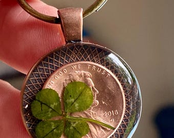 Regalo original, llavero de moneda de cobre reciclada, para una persona especial, Chris Stapleton, llavero para él y para ella, llavero de la buena suerte