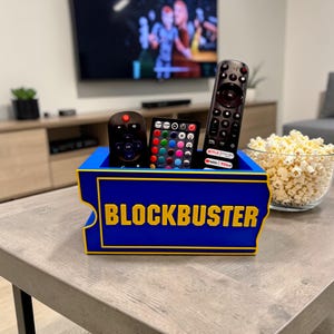 Blockbuster Logo Fernbedienung Halter - Retro Movie Night Schreibtisch & Couch Organizer