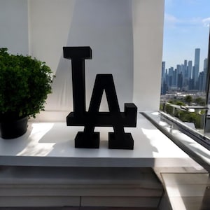 3D Printed LA Logo Decor Piece – Custom Color Options – Multiple Sizes – Free Shipping