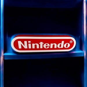 3D Printed Classic Gaming Logo – Nintendo-Inspired Design – Multiple Sizes & Colors – Free Shipping