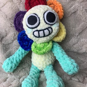 Dandy's World Dandy pluche Dandy Flower knuffeldier Fanmade zelfgemaakte haakwerk