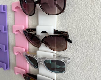 Vertical Sunglasses Holder Organizer Rack – Space-Saving Wall/Closet Mount for Eyewear Storage at Home