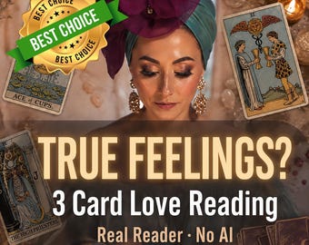 Quels sont leurs vrais sentiments Lecture de tarot | 3 cartes Love Reading | Lecture psychique de sentiments cachés | le même jour | Pas d'IA