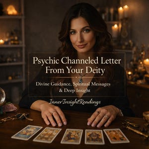 Same Hour Psychic Channeled Letter From Your Deity | Personalized Divine Guidance, Spiritual Messages & Deep Insight