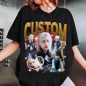 CUSTOM YOUR Own Kpop Shirt Idea Here, Custom Kpop Bootleg Tee for her,  anniversary gift, kpop clothing