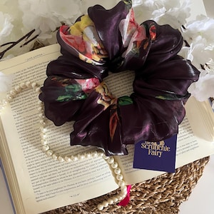 Dark Organza Scrunchie
