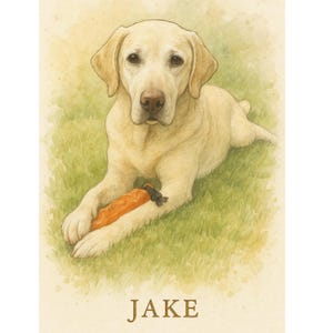 Custom Watercolor Pet Portrait, Personalized Dog or Cat Art, Pet Memorial Gift, Digital Pet Painting, Made to Order Artwork, Custom Pet Gift