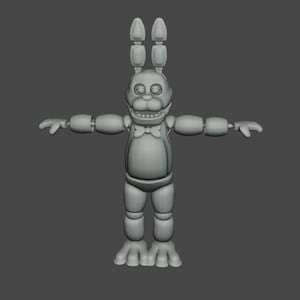 Bonnie Animatronic Cosplay Costume Furry Five Night&#39;s at Freddys STL 3D Model for 3D Printing