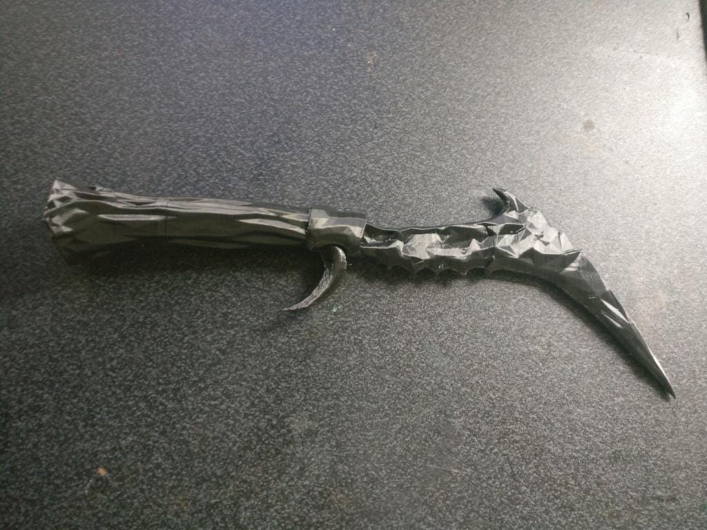 Abyss Watcher dagger Dark Souls FDM 3D Printed DIY Kit