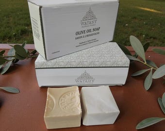 Nabulsi Olive Oil Soap 6-Pack | Handcrafted Palestinian Organic Skincare | Moisturizing, Natural Body Gift