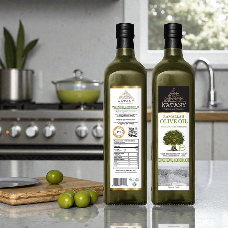 Ramallah Olive Oil –Extra Virgin Cold Pressed, Organic, Authentic, 750ml Bottles image 4