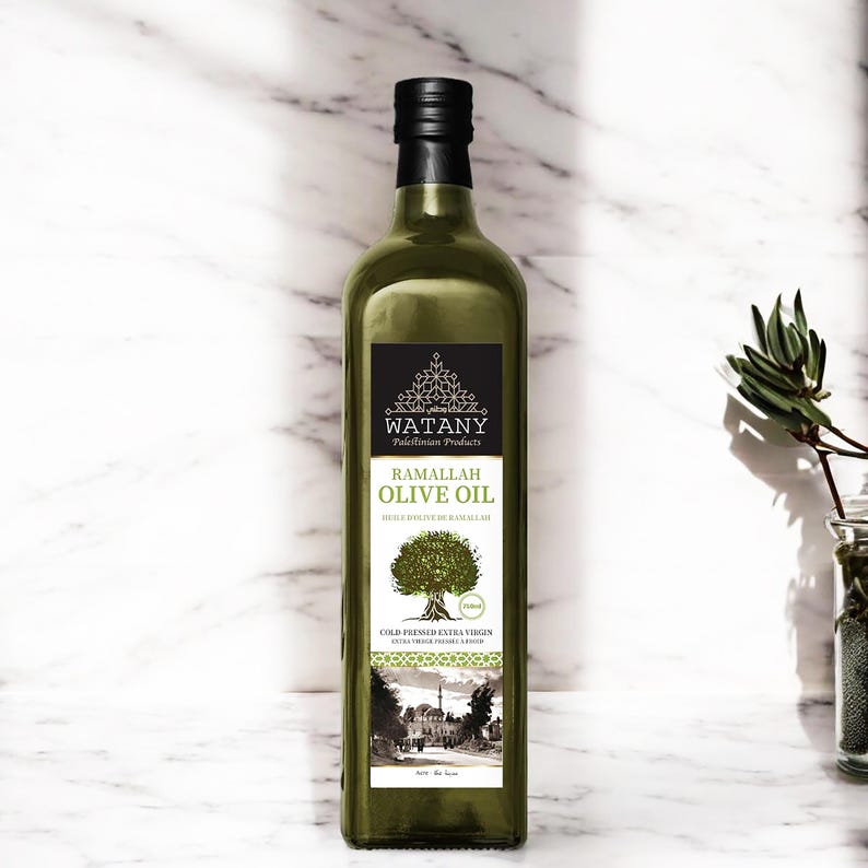 Ramallah Olive Oil –Extra Virgin Cold Pressed, Organic, Authentic, 750ml Bottles image 2