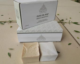 Nabulsi Olive Oil Soap 6-Pack | Handcrafted Palestinian Organic Skincare | Moisturizing, Natural Body Gift