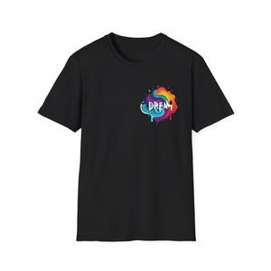 Colorful city T shirt, Unisex Softstyle T-Shirt, Colorful T-Shirt, Inspirational Shirt, Casual Wear, Gift for Dreamers
