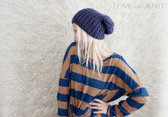 baggy knit hat