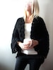 Big Black Cardigan . Hand Knit Cardigan . Loose Cardigan . Slouchy Cardigan . Knitted Cardigan Woman. Plus Size Cardigan. Plus Size Clothing 