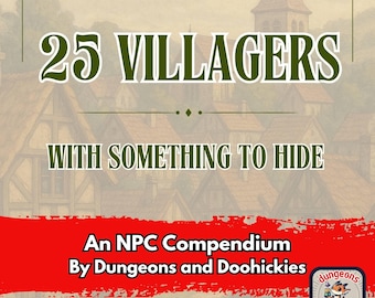 25 Villagers with Something to Hide - An NPC Compendium