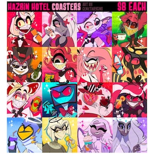 Hazbin Hotel Coasters