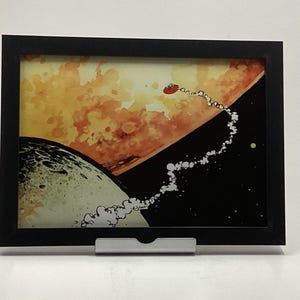 Calvin and Hobbes Spaceman Spiff framed print