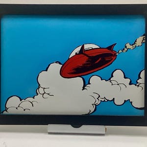 Calvin and Hobbes Spaceman Spiff framed print