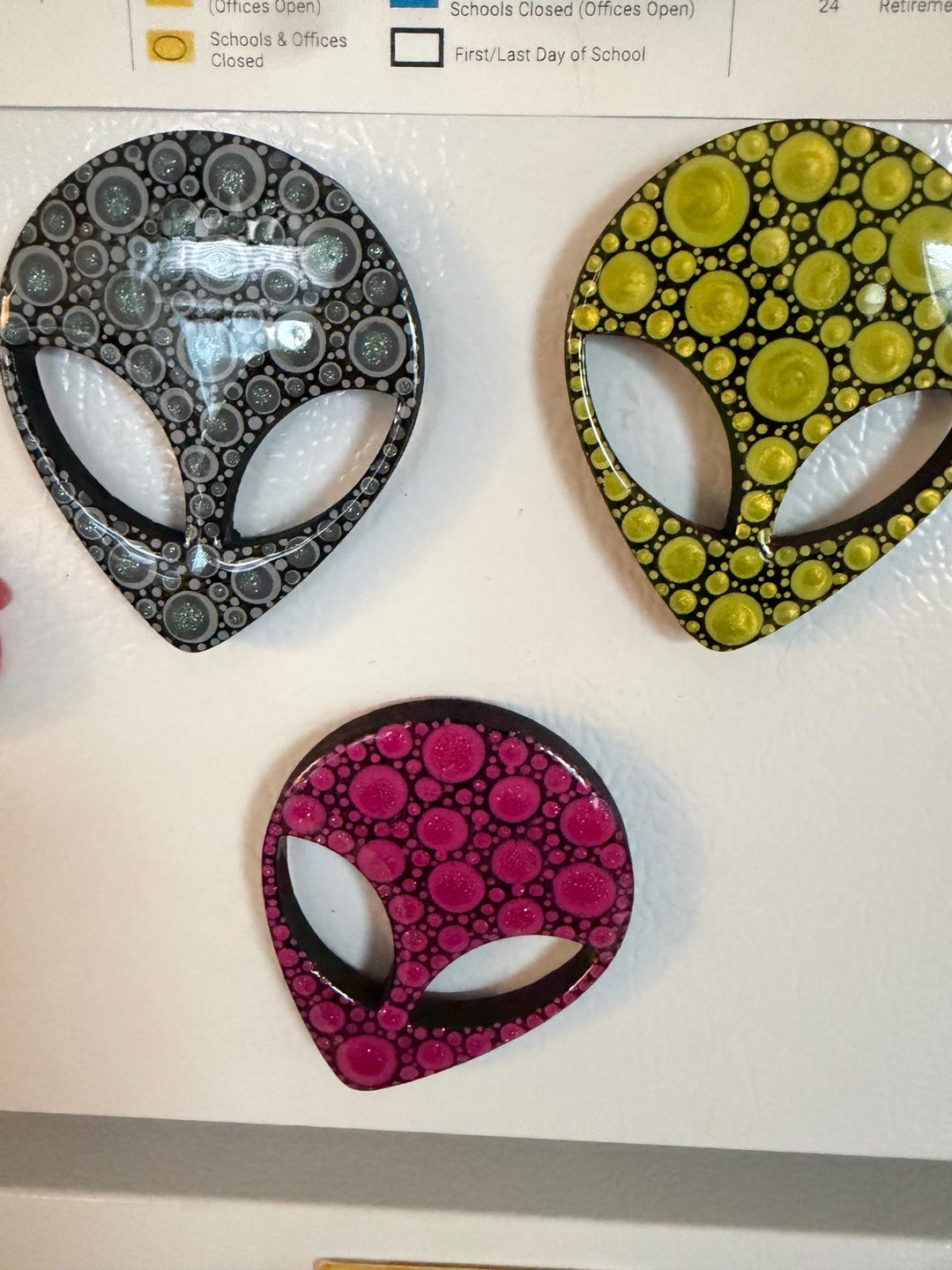 Set of Alien Magnets - Etsy