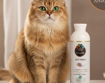 Silk Protein Hypoallergenic Cat Hair Shampoo & Conditioner, High-Performance Brilliant Shine Formula For Pets