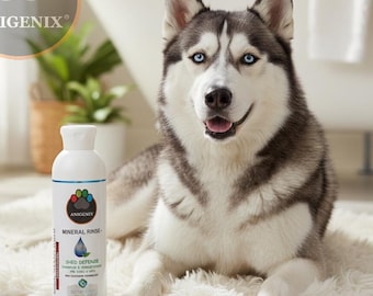 Mineral Rinse Anti-Shedding Dog Shampoo & Conditioner, High Performance Hypoallergenic Formula For Pet Coat