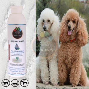 Mineral Rinse Anti Tangle Shampoo & Conditioner For Dogs, Pro Detangling Formula Natural Dog Shampoo Pet Grooming Hypoallergenic Pet Shampoo