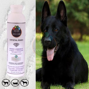 Crystal Rinse Nourishing and Regenerating Dog Shampoo & Conditioner, Natural Dog Shampoo, Natural Pet Shampoo, Cat Shampoo, Pet Grooming