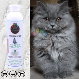 Mineral Rinse Anti Shedding Cat Shampoo & Conditioner, Shed Defense Formula, Natural Cat Shampoo, Pet Grooming, Hypoallergenic Pet Shampoo