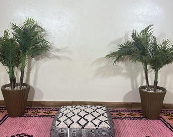 Sconto del 65% sul pouf Kilim marocchino, pouf per esterni, ottomano marocchino vintage, pouf per sedia da esterno, pouf per yoga e meditazione, pouf Kilim da esterno.