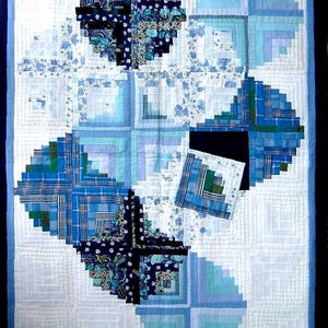 Patchwork Log Cabin P11 – Unique piece