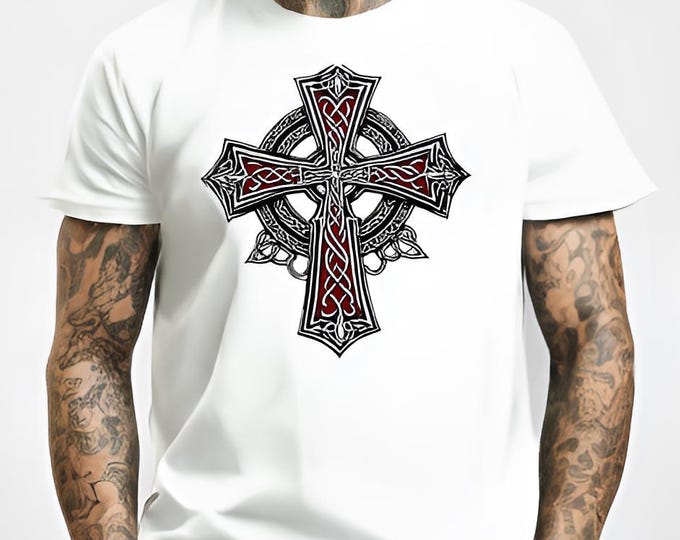 Featured listing image: Celtic Cross-Short Sleeve T-shirt