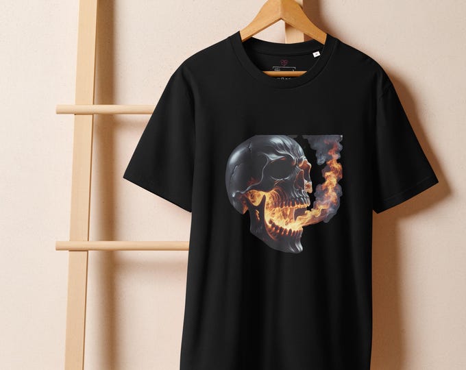 Let it Burn organic ribbed neck t-shirt