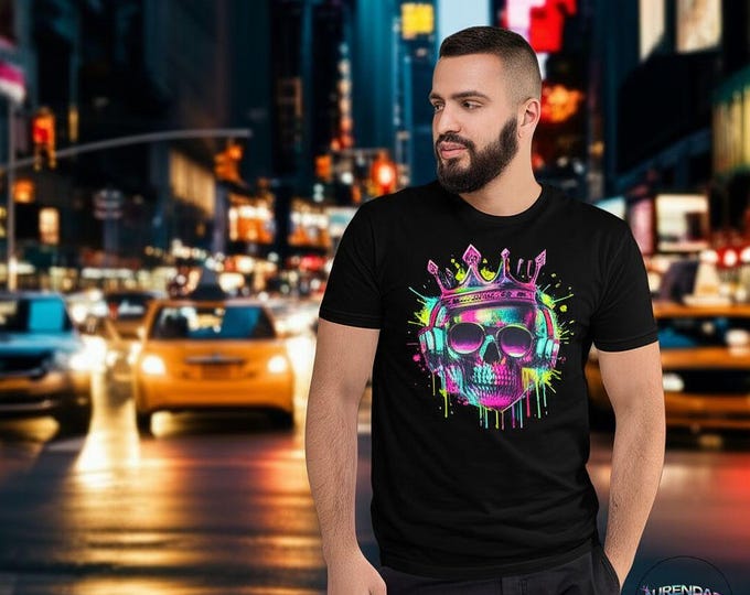 Neon Skull King Short Sleeve T-shirt