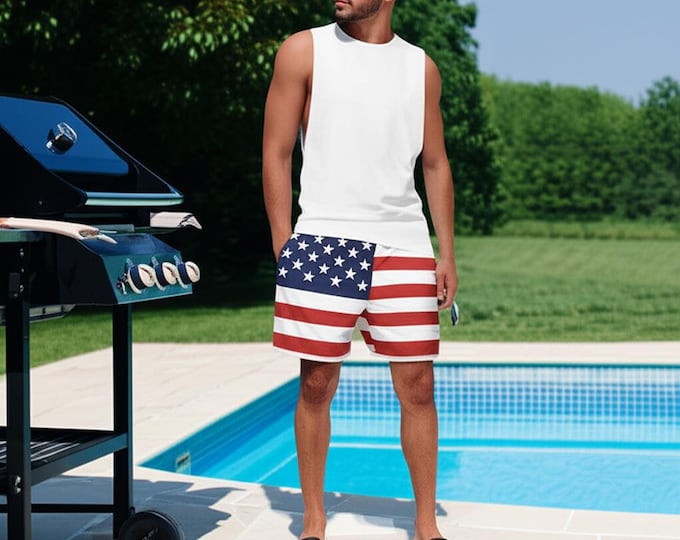 Merica Men's Swim Trunks