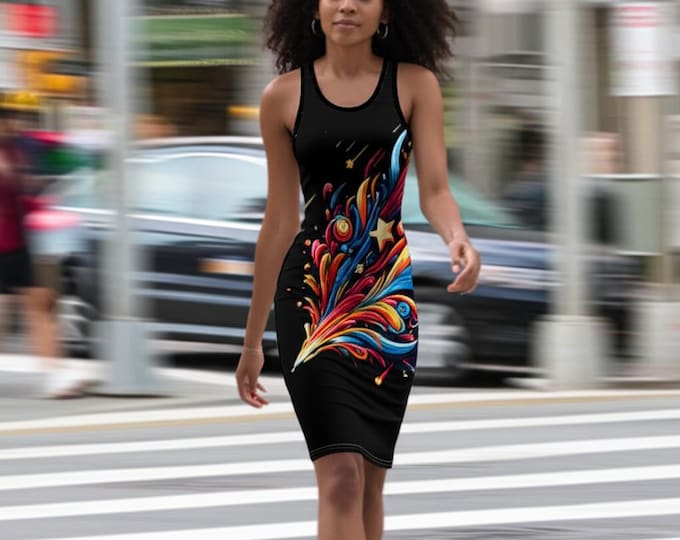 Burning Bright Black Bodycon dress