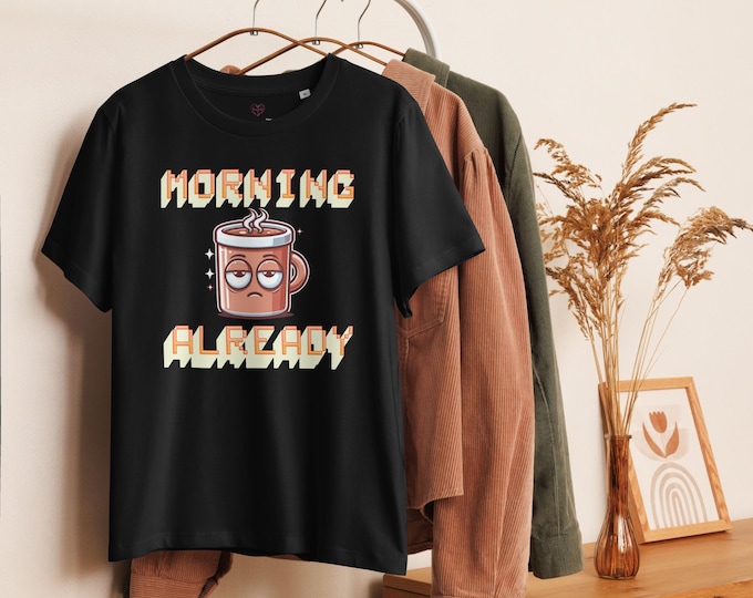 Featured listing image: Morning Already-Women’s organic ribbed neck t-shirt
