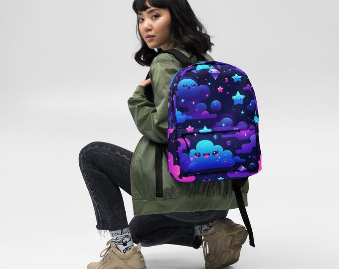 Smiling on cloud 9 Backpack