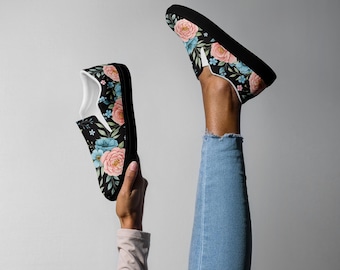 Canvas damesslippers met bloemenpatroon Lente/zomer