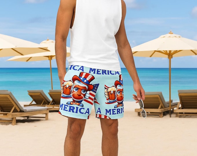 Merica Swim Trunks
