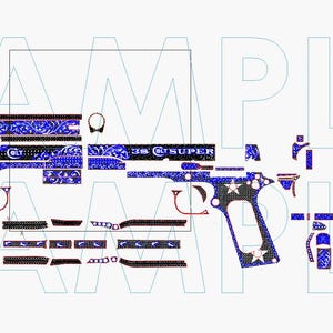 Colt 1911 38 super SVG FULLWRAP
