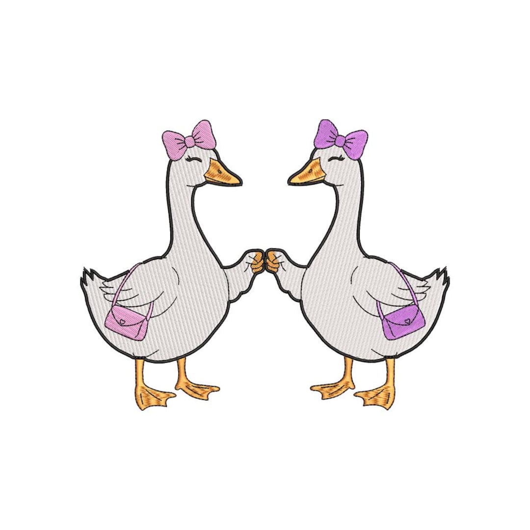 Goose Bumps Machine Embroidery Design, Duck Embroidery Machine File ...