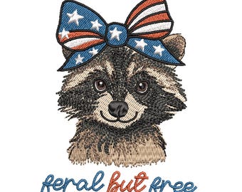 Diseño de bordado de vaca bebé americana, divertido y adorable, bordado del 4 de julio, diseños patrióticos de sublimación, descarga digital, 4 tamaños