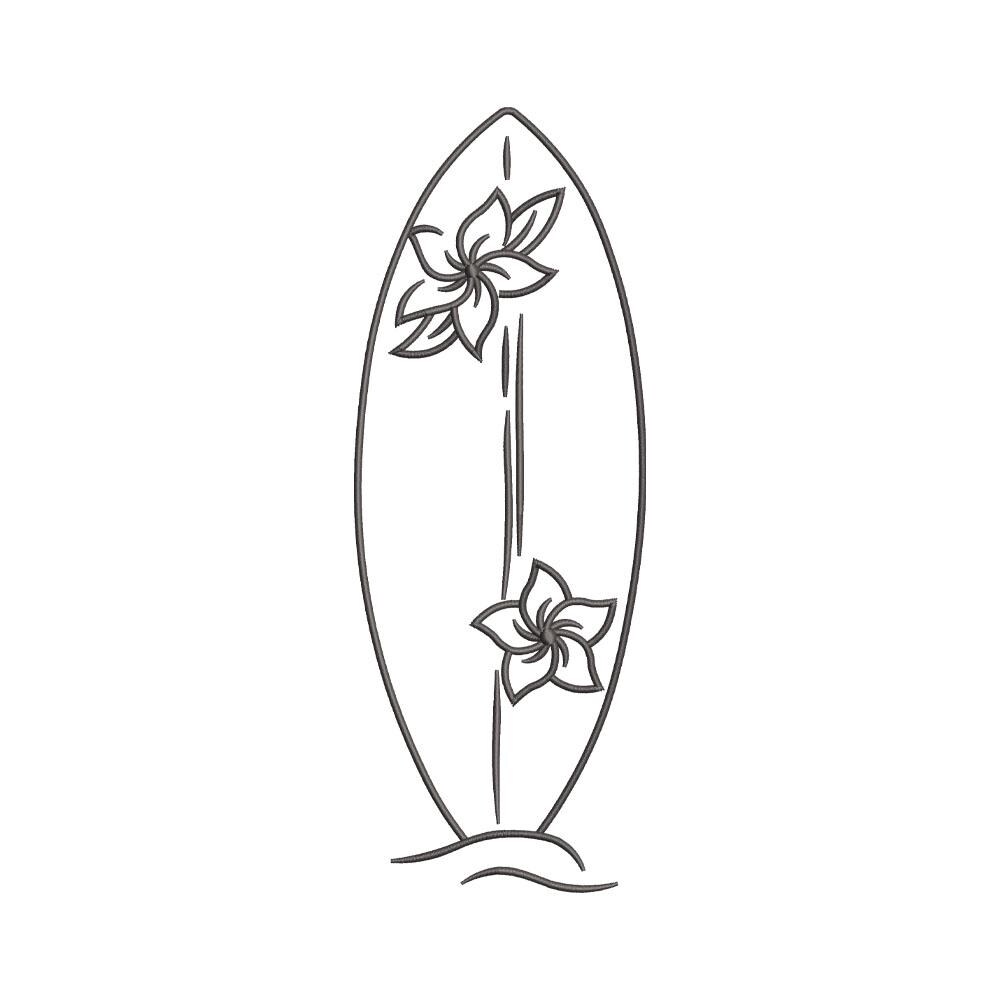 Surfboards Embroidery Design, Trendy Embroidery Designs, Embroidery Pattern, Machine Embroidery Design, Instant Download, Includes 4 Sizes